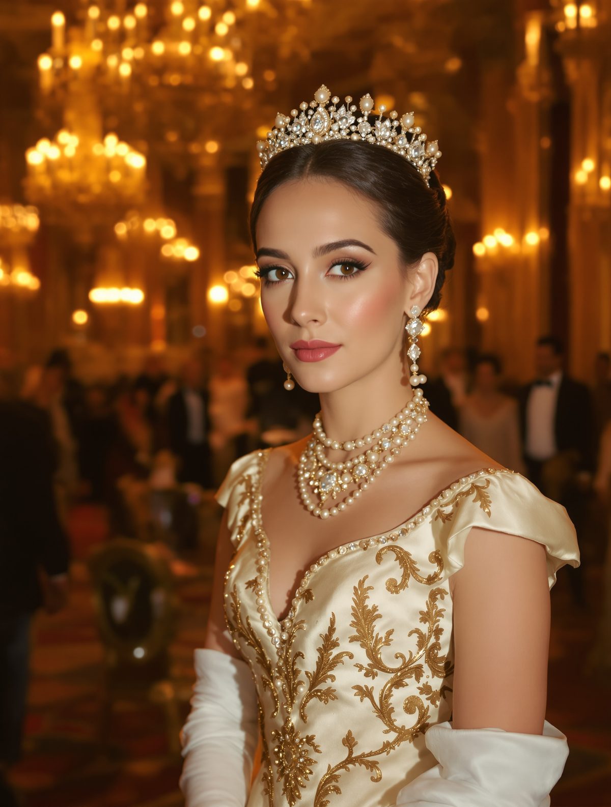 Catherine Wore Diana's Jewels to Her First State Banquet
