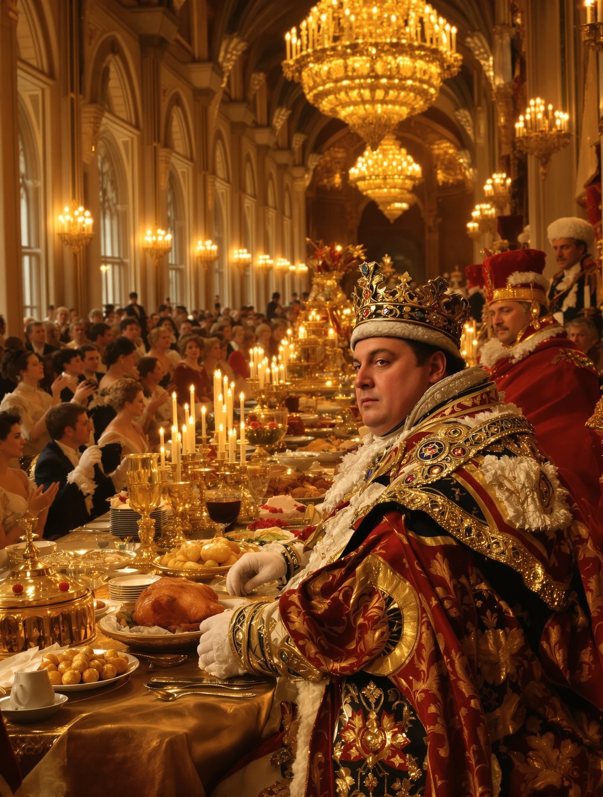 King George IV's coronation feast lasted 6 hours and nearly killed him