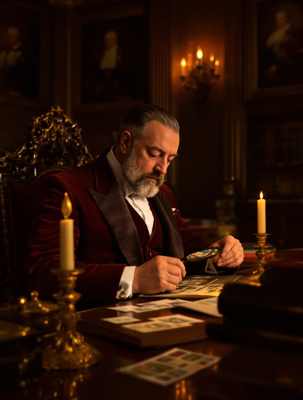 King George V's secret midnight ritual with his postage stamps