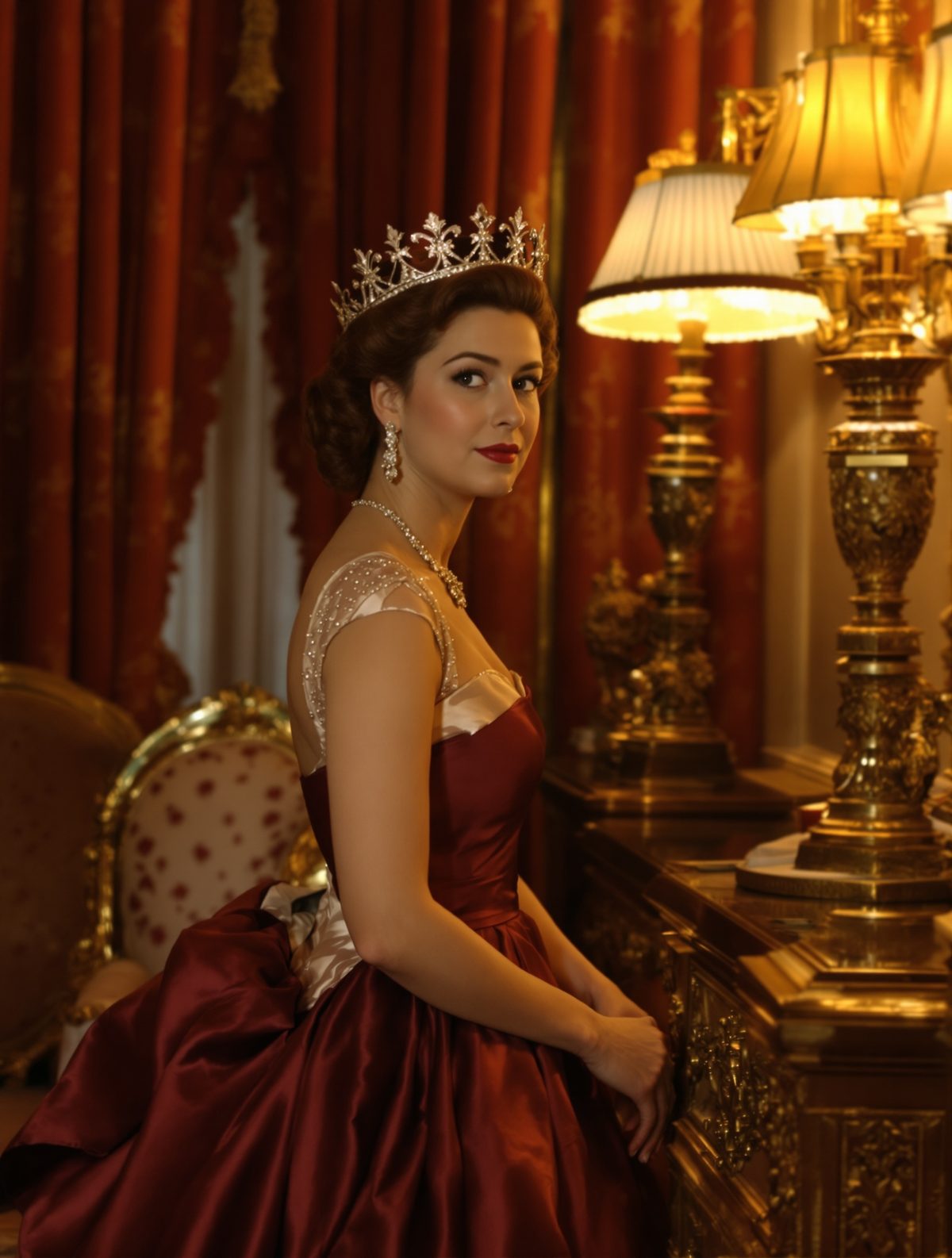 Queen Elizabeth II's secret coronation practice with a sheet of newspaper