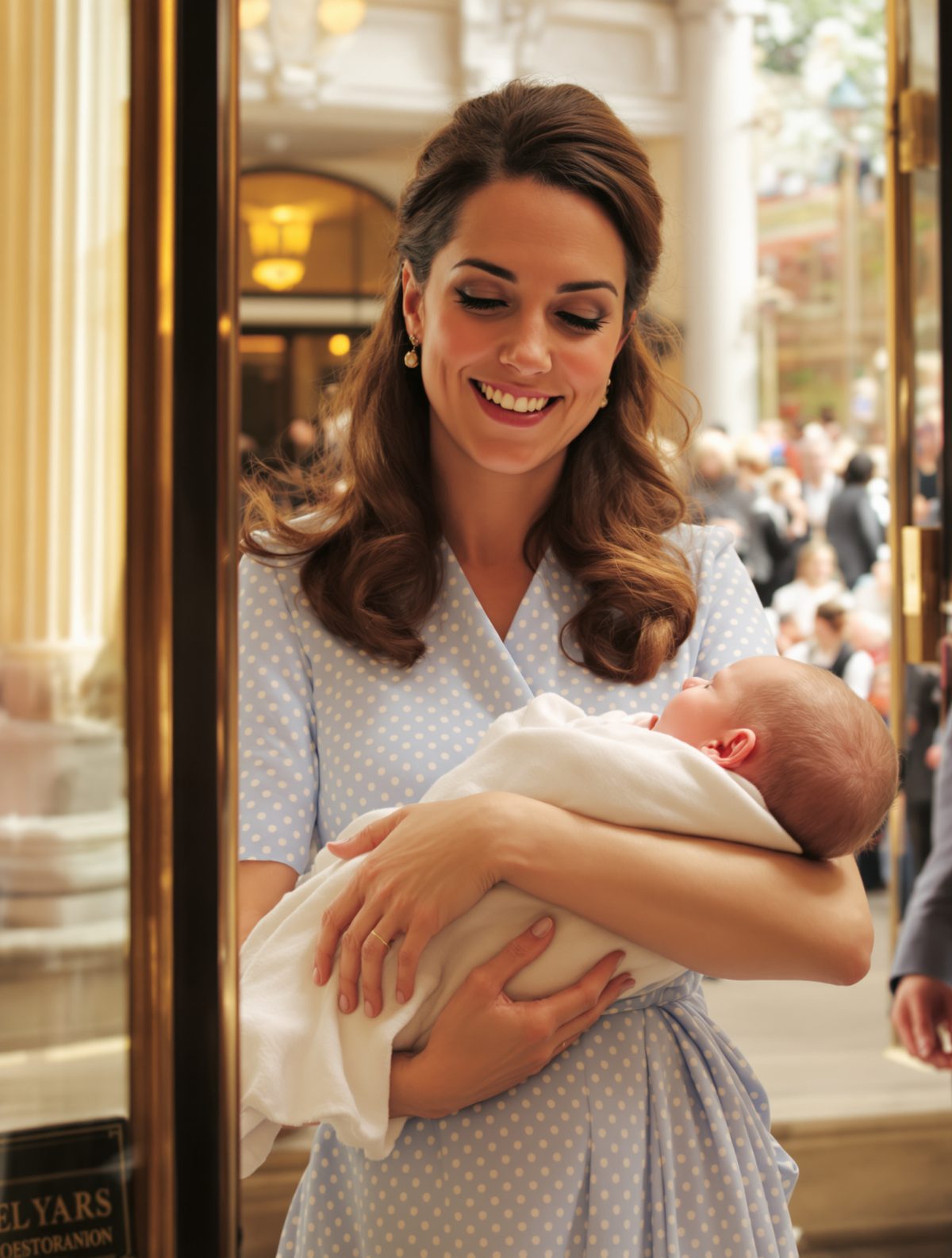 The Gown Catherine Wore the Day She Became a Mother