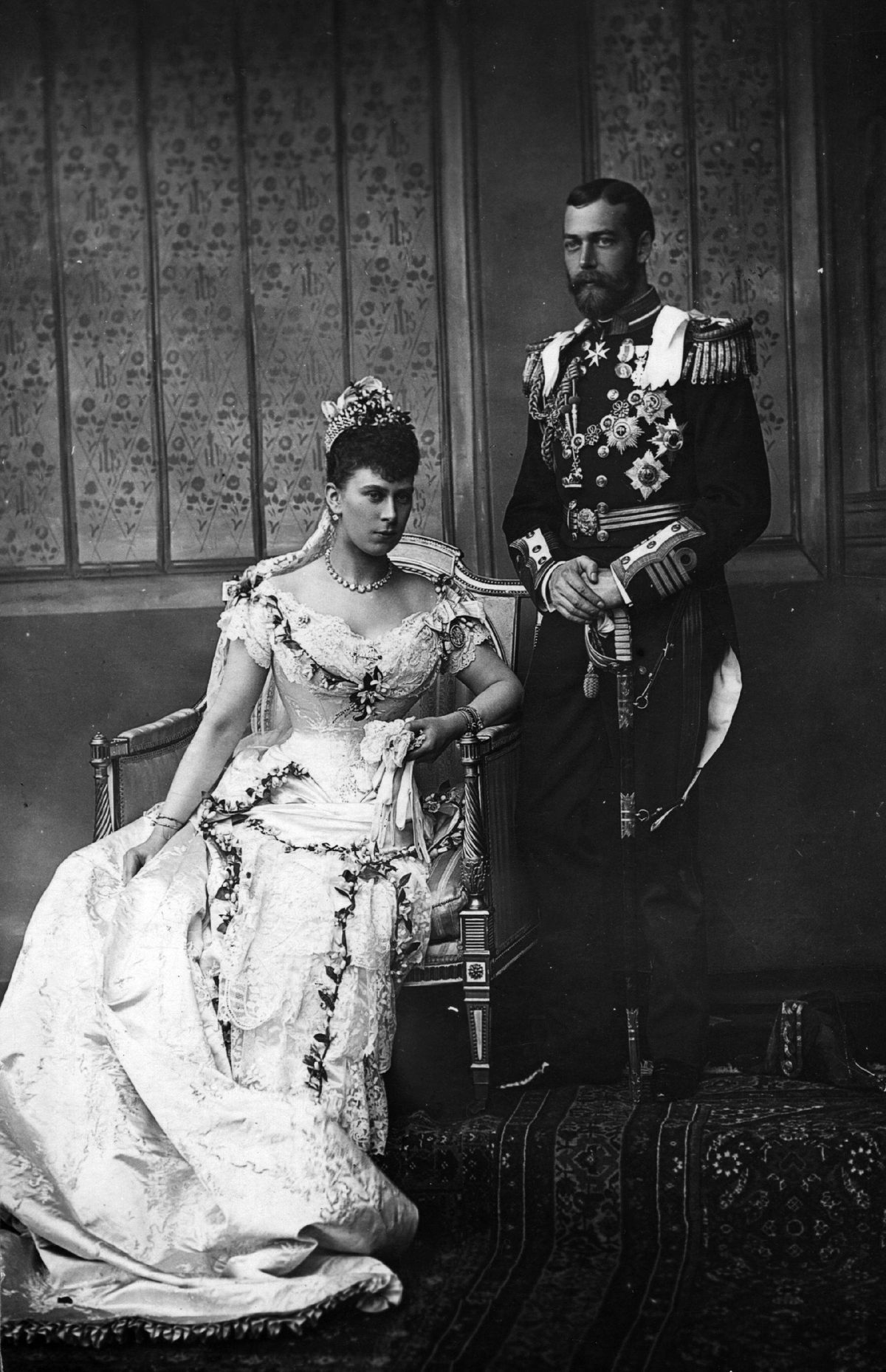 The Gown Queen Mary Wore to Greet a Wartime Bride