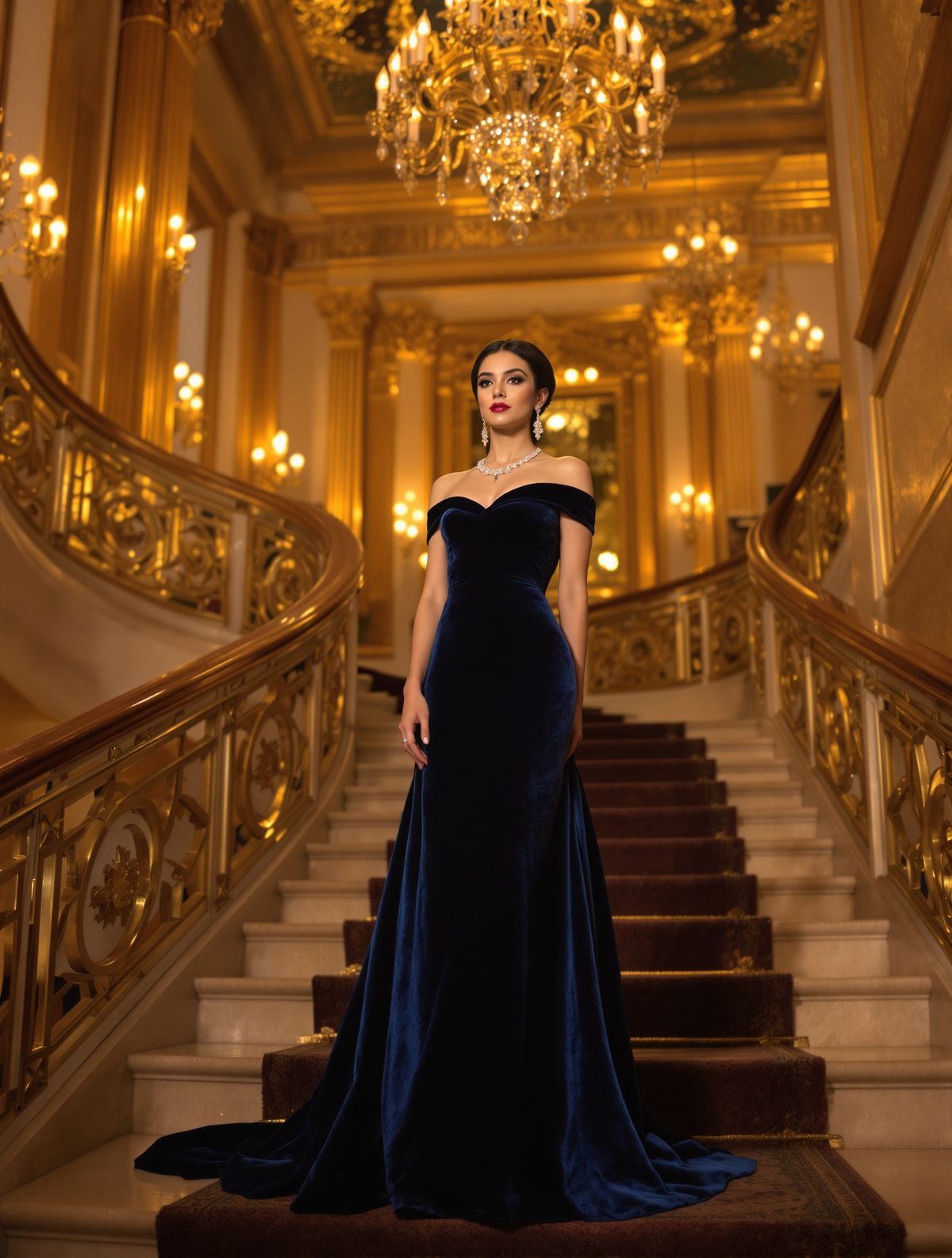The Midnight Blue Gown That Made a President Stare